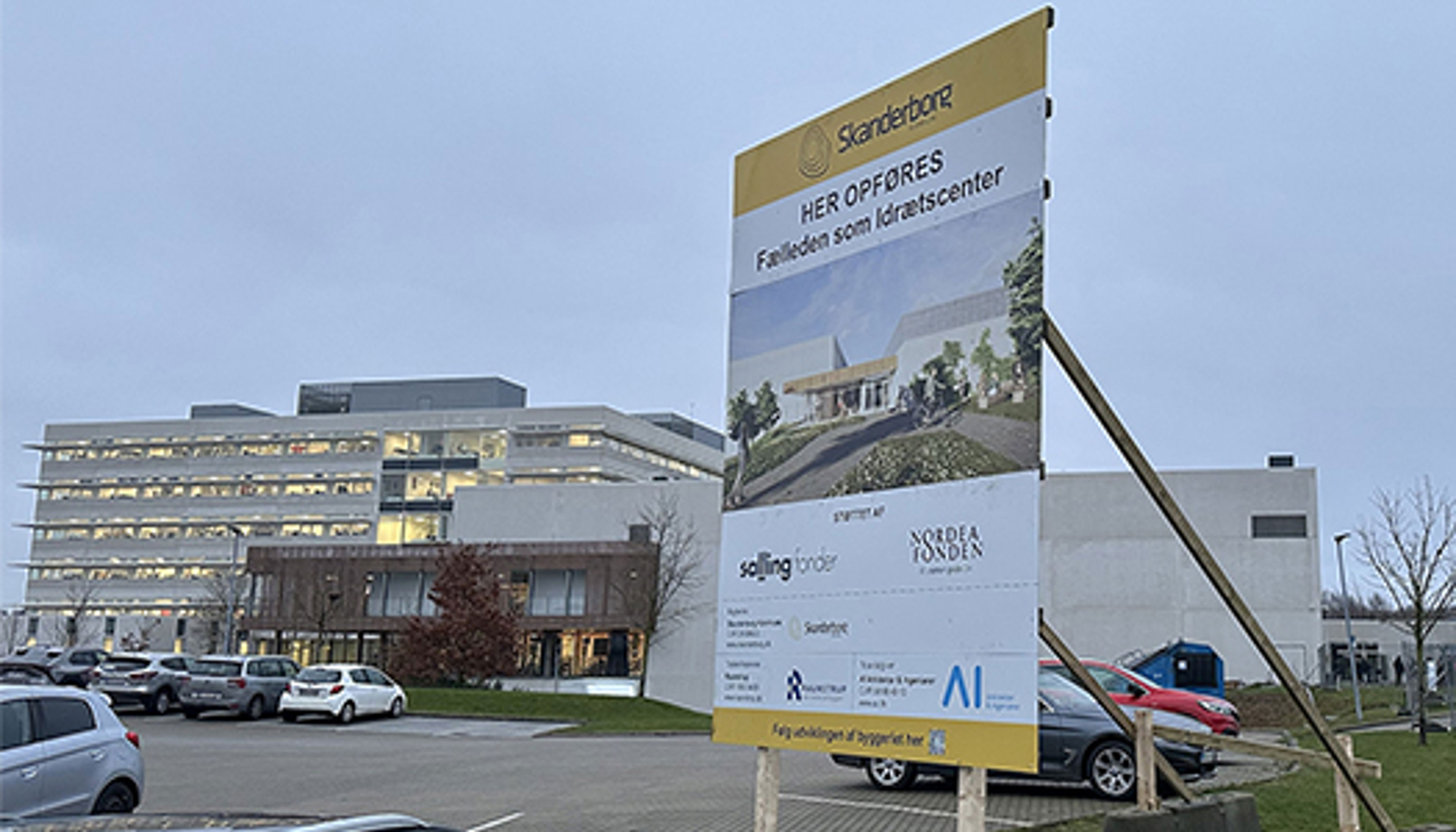 Skanderborg Fælled - stort idrætsbyggeri er påbegyndt